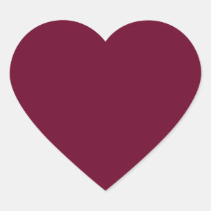Trend Color Dark Burgundy Heart Sticker