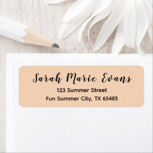 Trend Color - Peach Blush Return Address Labels
