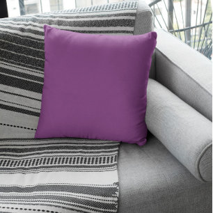 Trend Color - Plum Purple Throw Pillow