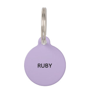Trend Color Soft Violet Help Pet ID Tag