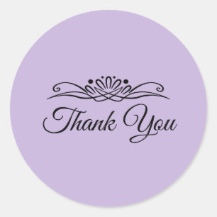Trend Color - Soft Violet Thank You Sticker