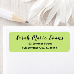 Trend Color - Spring Green Return Address Labels