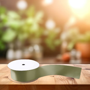Trend Colors - Olive Green Color - Solid Satin Ribbon