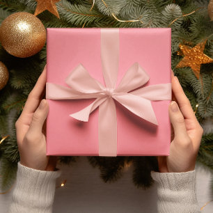 Trend Colors - Watermelon Pink Color - Solid Roll Wrapping Paper