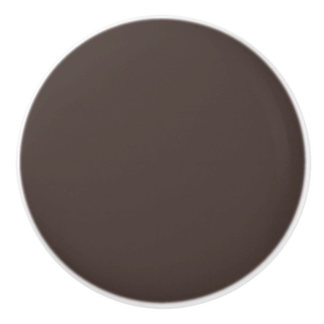 Trend Colour - Coffee Brown Ceramic Knob (Front)