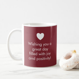 Trend Colour Crimson Red - Name / Positivity Mug