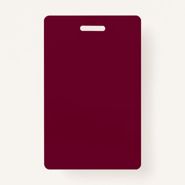 Trend Colour - Dark Burgundy - Badge ID Badge (Front)