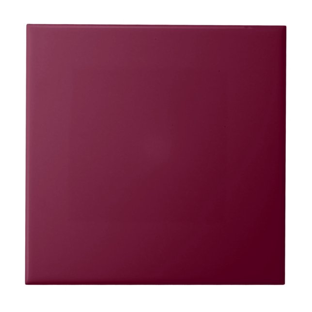 Trend Colour Dark Burgundy Ceramic Tile (Front)