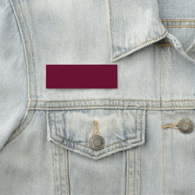 Trend Colour Dark Burgundy - Classic Name Tag (In Situ)