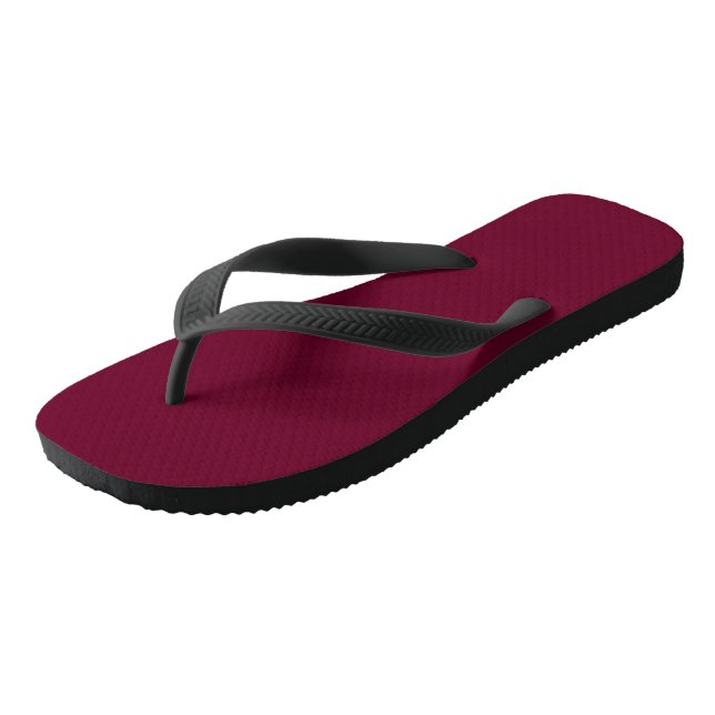 Trend Colour Dark Burgundy Flip Flops (Angled)