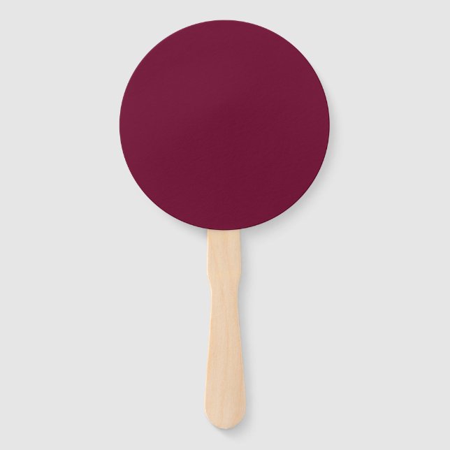 Trend Colour Dark Burgundy  Hand Fan (Front)