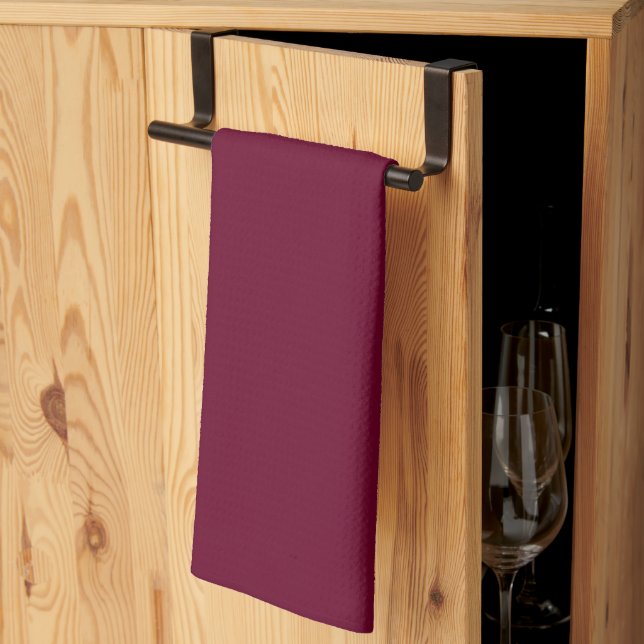 Trend Colour Dark Burgundy Kitchen Towel (Thirds Fold)