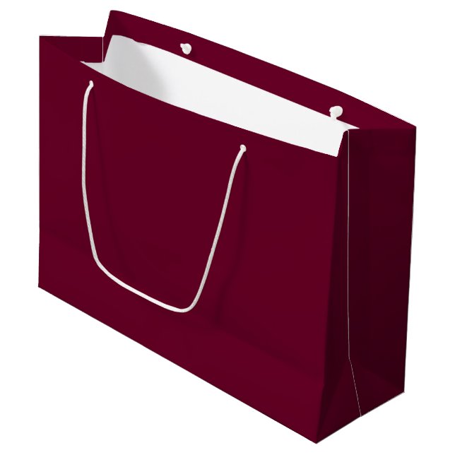 Trend Colour Dark Burgundy Large Gift Bag (Front Angled)