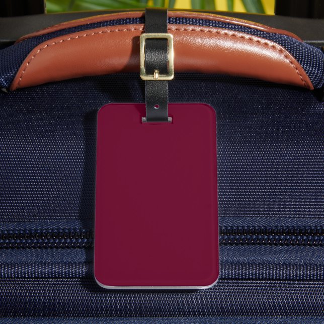 Trend Colour Dark Burgundy Luggage Tag (Front Insitu 2)