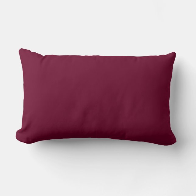 Trend Colour - Dark Burgundy Lumbar Pillow (Front)