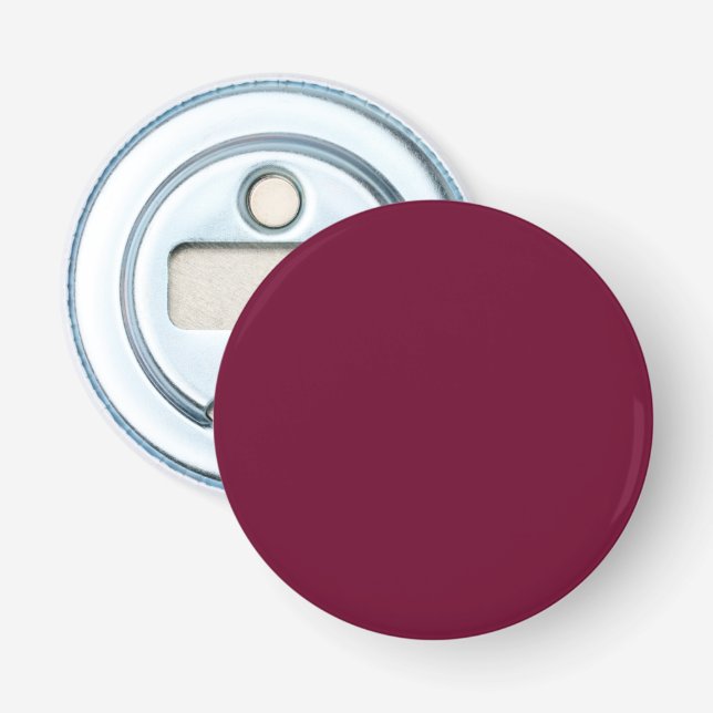 Trend Colour - Dark Burgundy Magnet-Backed Bottle Opener (Front)