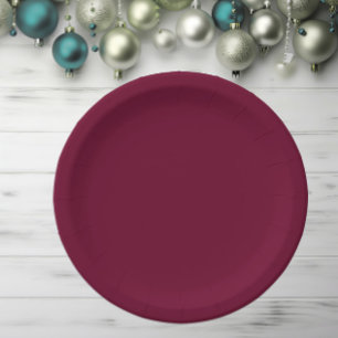 Trend Colour Dark Burgundy Paper Plate