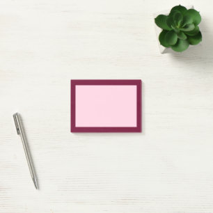 Trend Colour - Dark Burgundy / Pink Post-it Notes