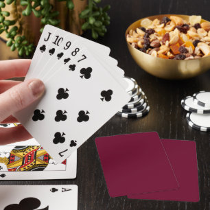Trend Colour Dark Burgundy Playing Cards