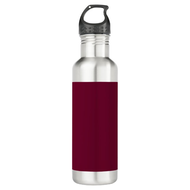 Trend Colour - Dark Burgundy Steel Water Bottle (Front)