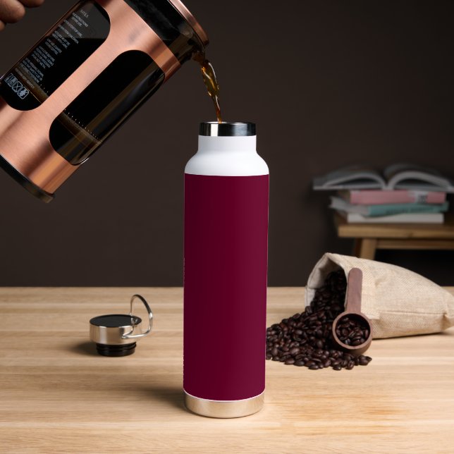 Trend Colour - Dark Burgundy - Water Bottle (Coffee)