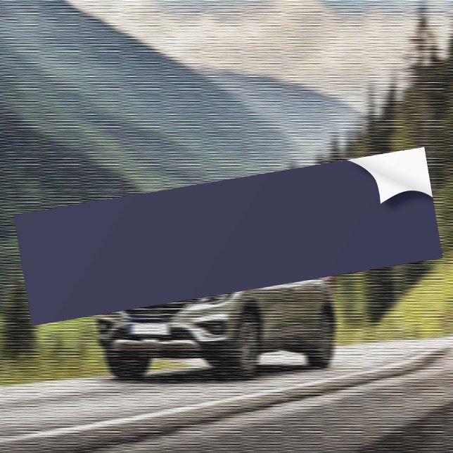 Trend Colour - Dark Navy Blue Bumper Sticker (Creator Uploaded)