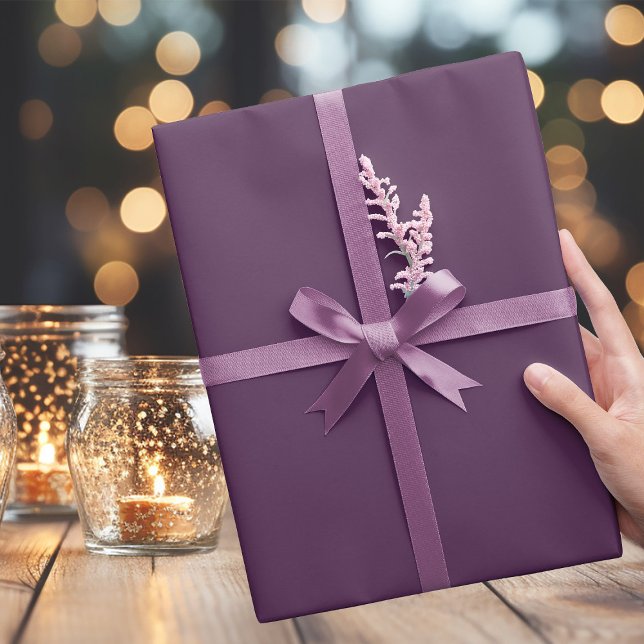 Trend Colour Dark Purple Wrapping Paper (Creator Uploaded)