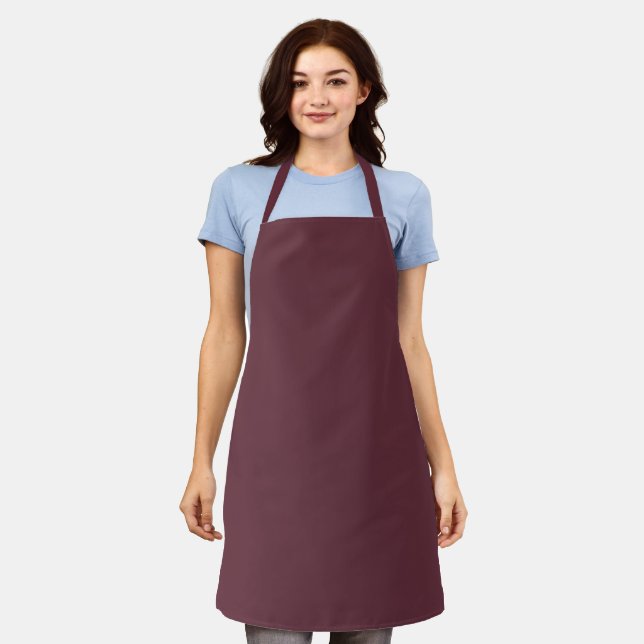 Trend Colour - Dark Red Wine Apron (Worn)