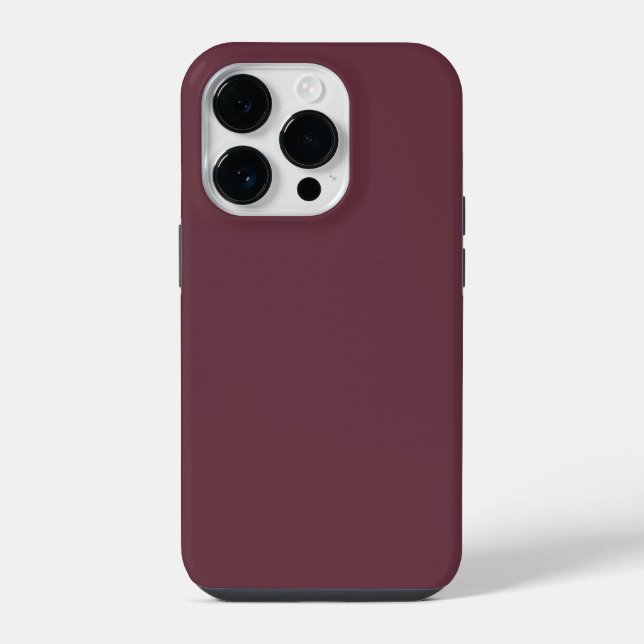 Trend Colour - Dark Red Wine iPhone Case (Back)