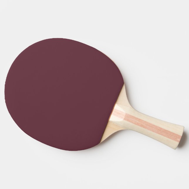 Trend Colour - Dark Red Wine Ping Pong Paddle (Back Side)