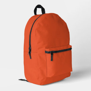 Trend Colour - Flame Red Printed Backpack