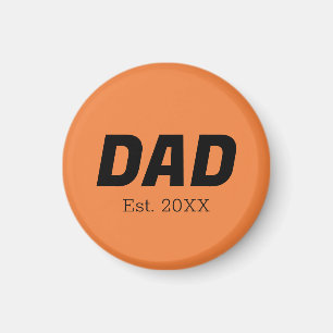 Trend Colour - Fresh Tangerine Dad Magnet