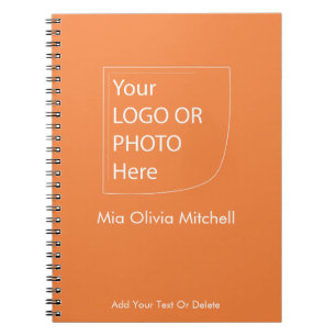 Trend Colour Fresh Tangerine - Logo/Photo Notebook