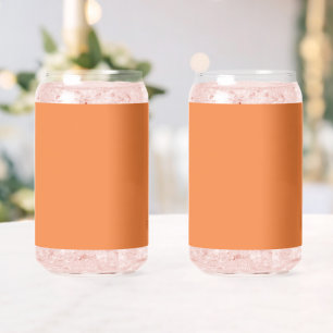 Trend Colour Fresh Tangerine Minimalist Can Glass