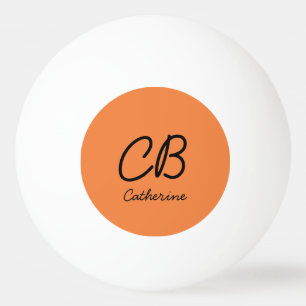 Trend Colour Fresh Tangerine Name Ping Pong Ball