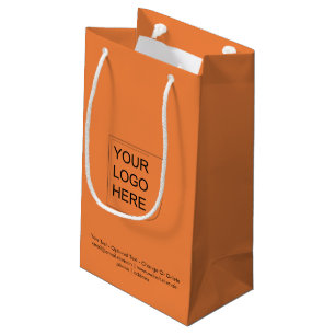 Trend Colour - Fresh Tangerine Small Logo Gift Bag