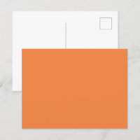 Trend Colour - Fresh Tangerine Solid Postcard