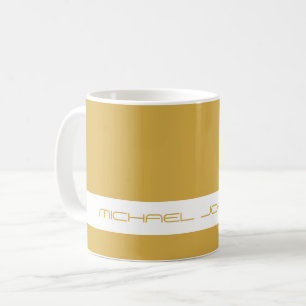 Trend Colour Golden Yellow - Futuristic Name Mug