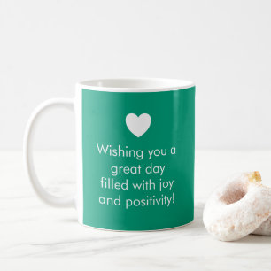 Trend Colour Jade Green - Name / Positivity Mug