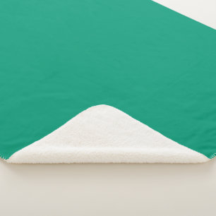 Trend Colour - Jade Green Sherpa Blanket