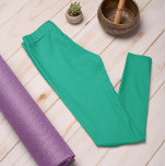 Trend Colour Jade Green Solid Leggings<br><div class="desc">Introducing our stylish solid jade green leggings, a part of our Autumn & Winter trend colours collection. These emerald green leggings are more than just trendy; they embody timeless and classic appeal, ensuring your fashion remains fresh for years. These vibrant leggings are the perfect way to infuse your fall and...</div>