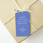 Trend Colour Jewel Blue Minimalist  Gift Tags<br><div class="desc">These elegant and solid jewel blue gift tags are the perfect way to add a touch of style and sophistication to your holiday gifts. The font used is both elegant and modern. You can customise the entire text, and if you don't need it, you can easily delete it. These indigo...</div>