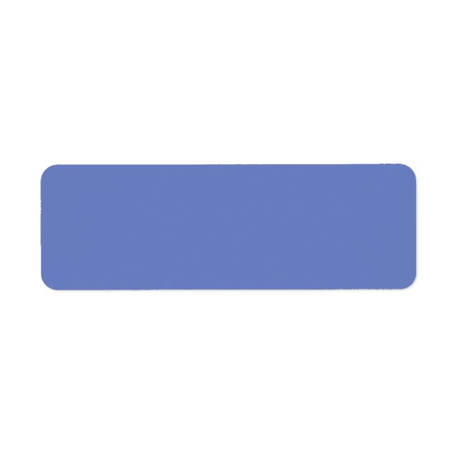 Trend Colour - Jewel Blue Return Address Labels (Front)