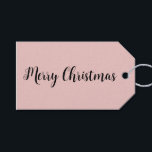 Trend Colour Light Pink Minimalist Gift Tags<br><div class="desc">Solid light pink gift tag from our "Trendy Pink Christmas Colour Collection". You can customise the text, and if you don't need it, you can easily delete it. These delicate pink / blush stylish and minimal gift tags are perfect for your Christmas holiday gifting, and they're also nice for business...</div>