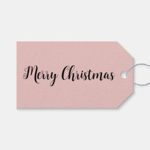 Trend Colour Light Pink Minimalist Gift Tags
