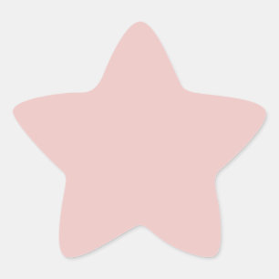 Trend Colour Light Pink Star Sticker