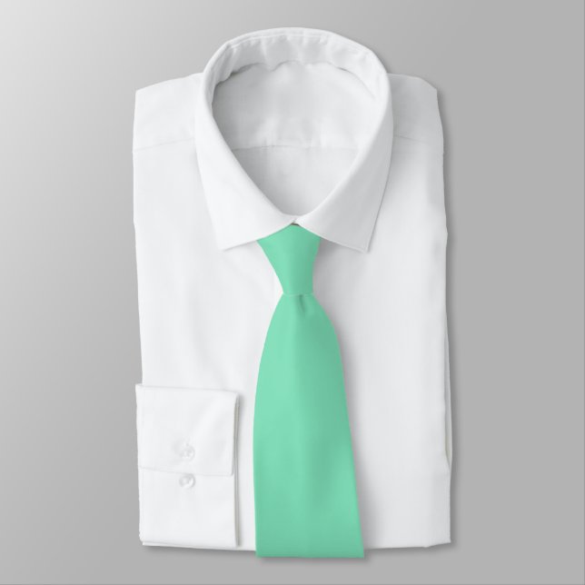 Trend Colour - Minty Green Neck Tie (Tied)