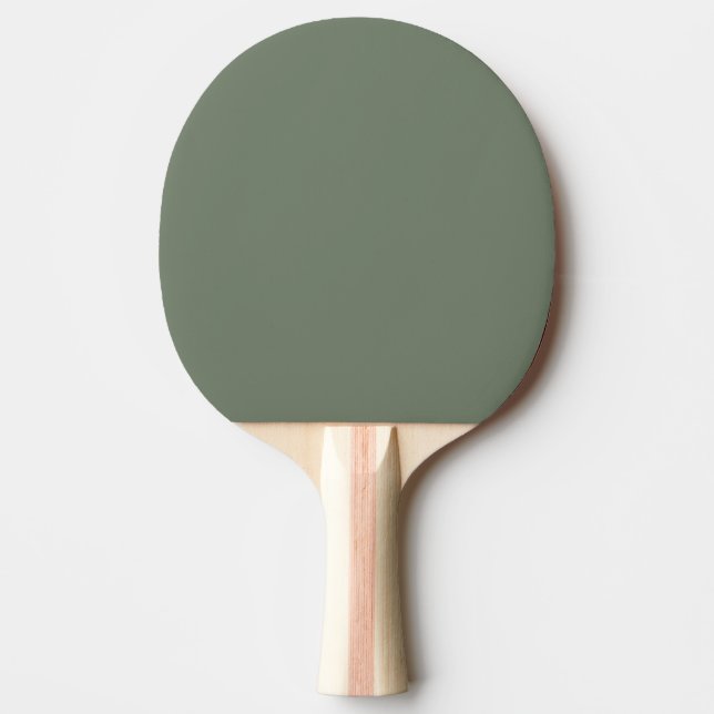 Trend Colour Muted Greenish Grey Ping Pong Paddle (Front)