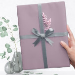 Trend Colour Muted Grey Lavender Wrapping Paper<br><div class="desc">Solid muted grey lavender wrapping paper from our "Trendy Purple Christmas Colour Collection". Elegant delicate dusty lavender pink colour not only for Christmas. Mix and match our purple trend colours with our ribbons in similar or matching hues to create a stunning gift wrap, or use it understated for a more...</div>