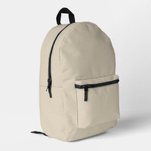 Trend Colour - Natural Beige Printed Backpack